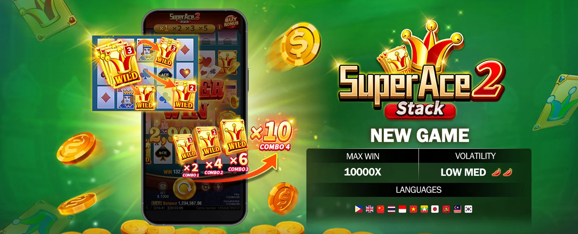 Hand holding a smartphone displaying GCash transaction for OKPLAY